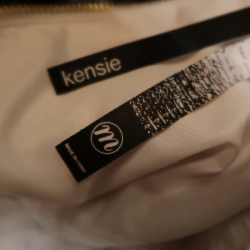 Kensie Cream Fit & Flare Textured Lace Dress Medium - Picture 6 of 7